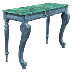 Antique Hand Painted French Console Table
