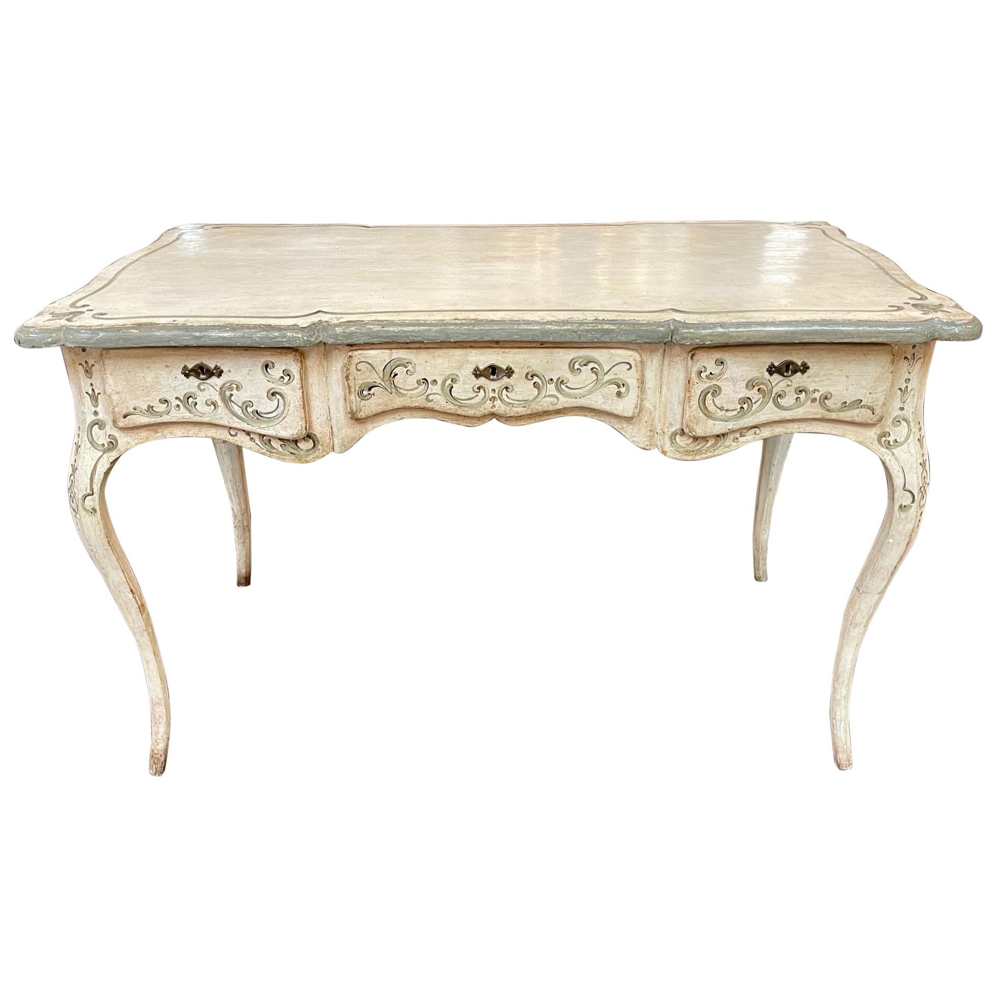 Antique Hand Painted Italian Writing Desk at 1stDibs hand painted