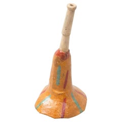 Antique Hand Painted Paperboard Trumpet, circa 1950