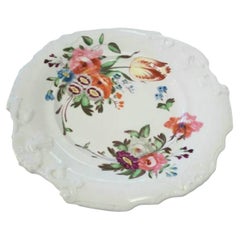 Antique Hand Painted Porcelain Cabinet Plate - Unsigned - U.K. - 19th Century