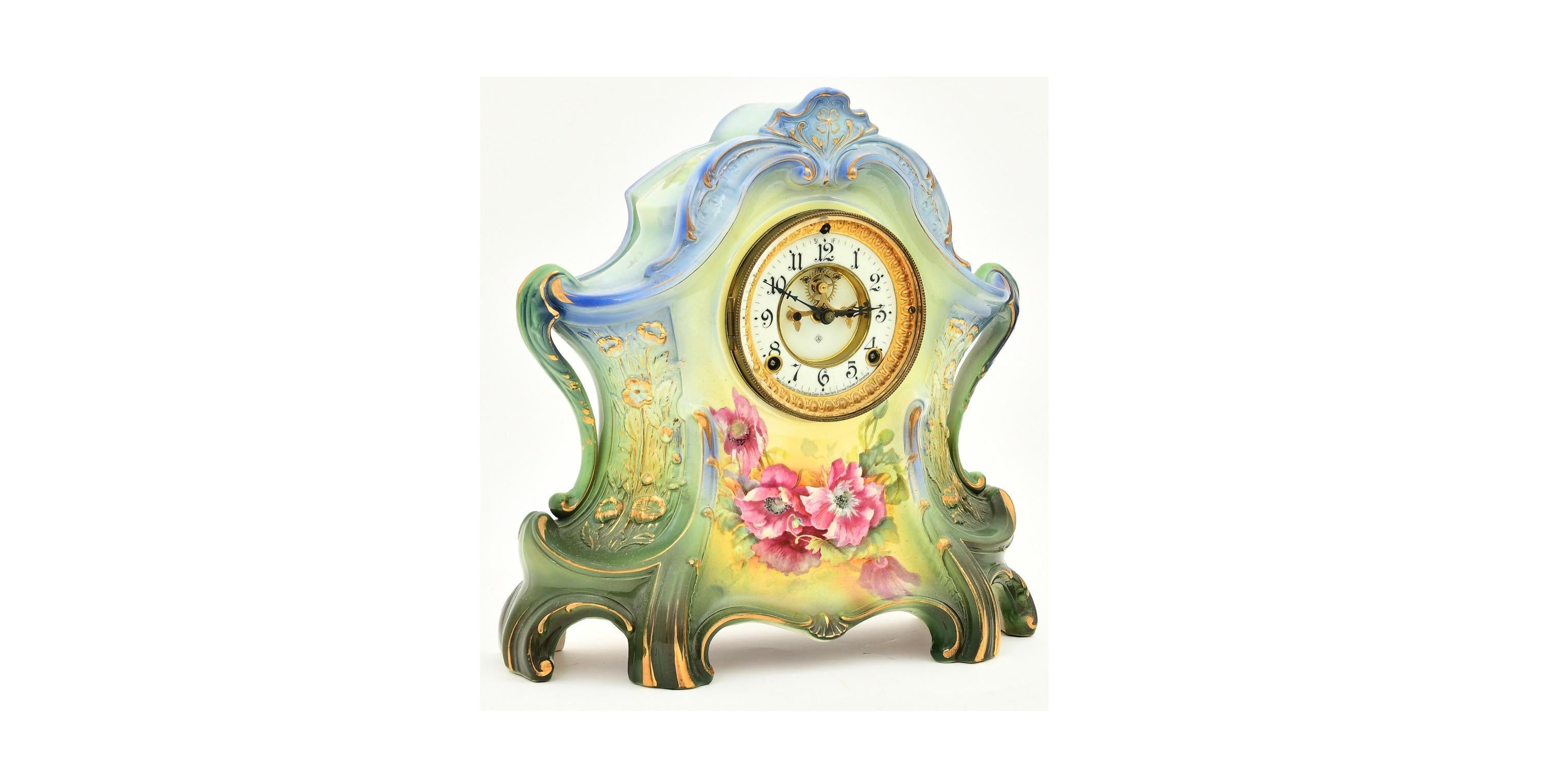 Eine wunderschön gearbeitete Kaminsimsuhr aus der Mitte des 19. Jahrhunderts von der geschätzten Ansonia Clock Company, mit dem Modell 