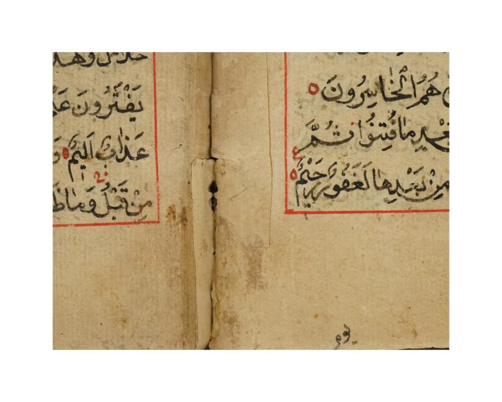 Antique Hand Painted Quran Book With Manuscripts 7