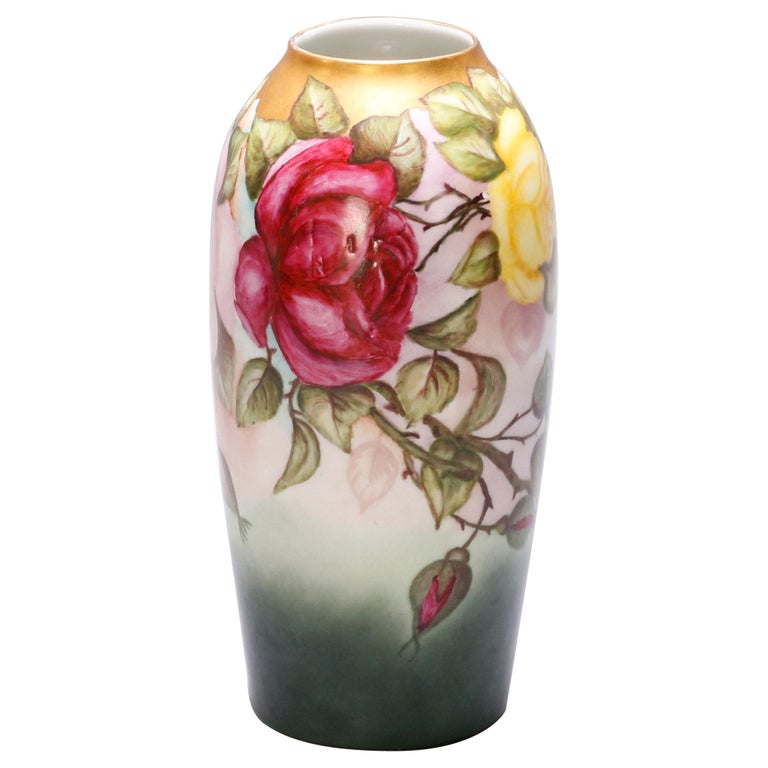 Antique Hand Painted Rosenthal China Bavaria Porcelain Vase, Rose Garden at  1stDibs | bavaria vase antiques, rosenthal china vase, bavaria vase  porcelain