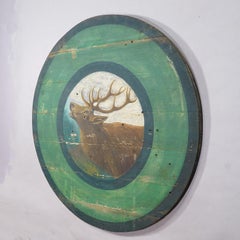 Antique Hand-Painted Shooting Target Plaque - Germany ca. 1930