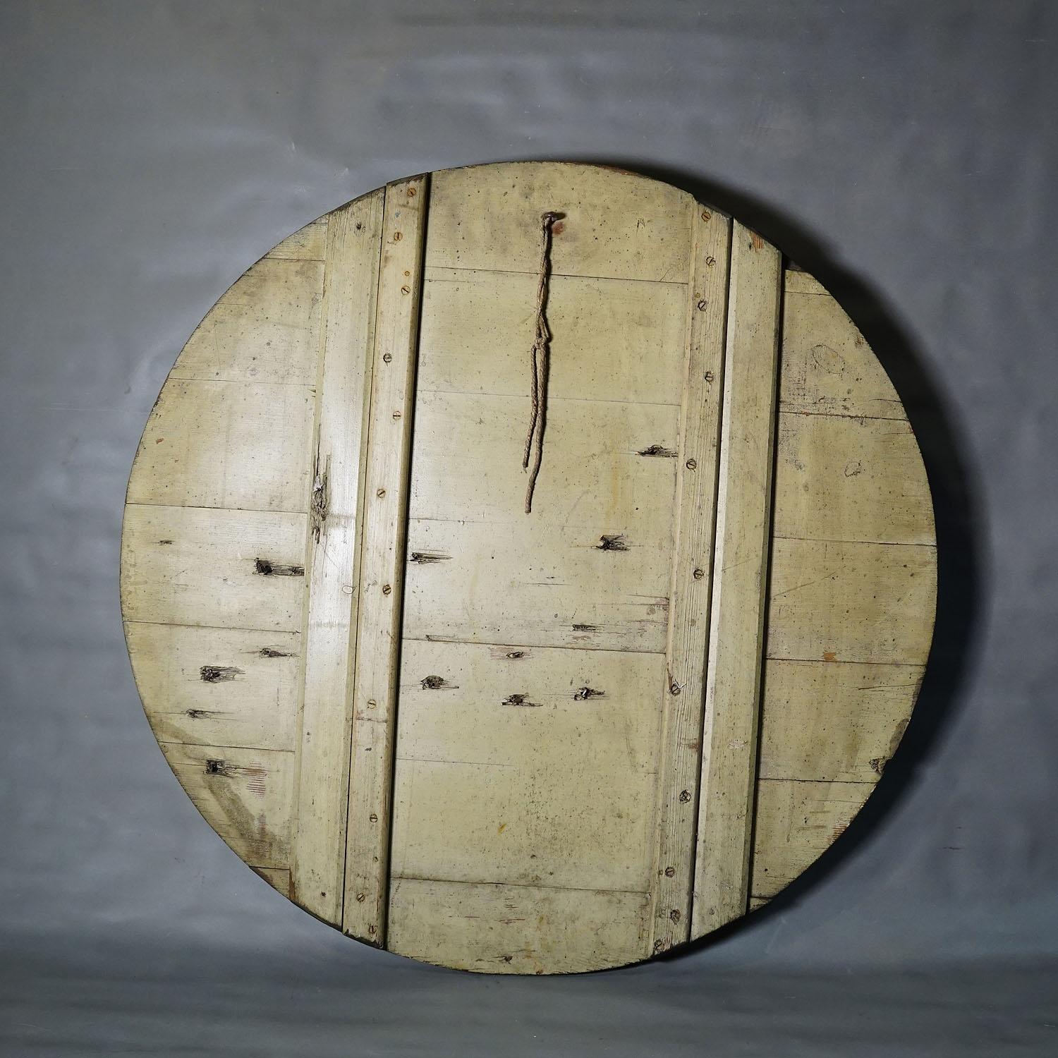 Plaque ancienne de cible de tir peinte à la main - Allemagne vers 1930 Bon état - En vente à Berghuelen, DE