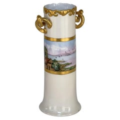 Antike, handbemalte Vase aus Bavaria