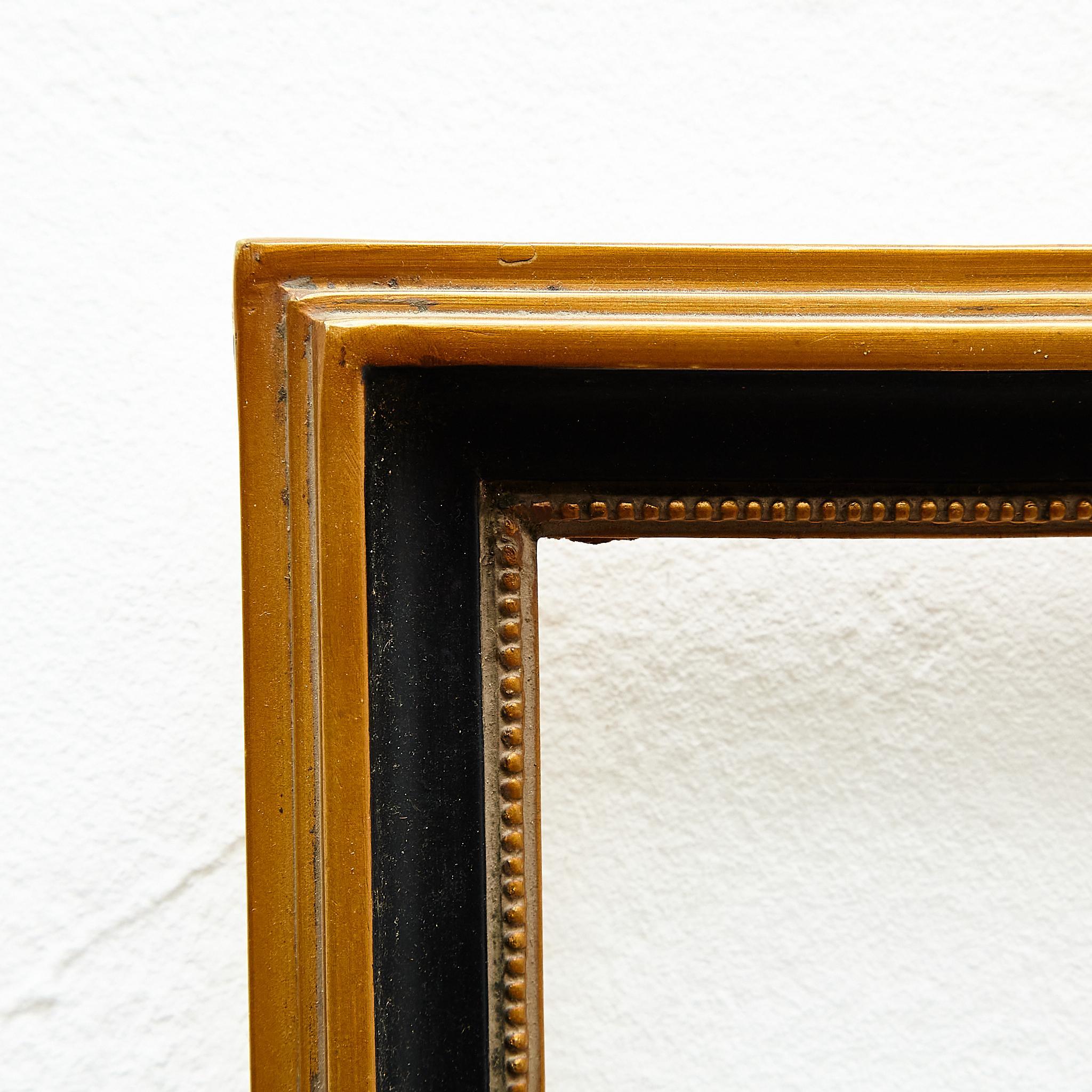 Antique Hand-Painted Wood Frame, circa 1950 For Sale 1