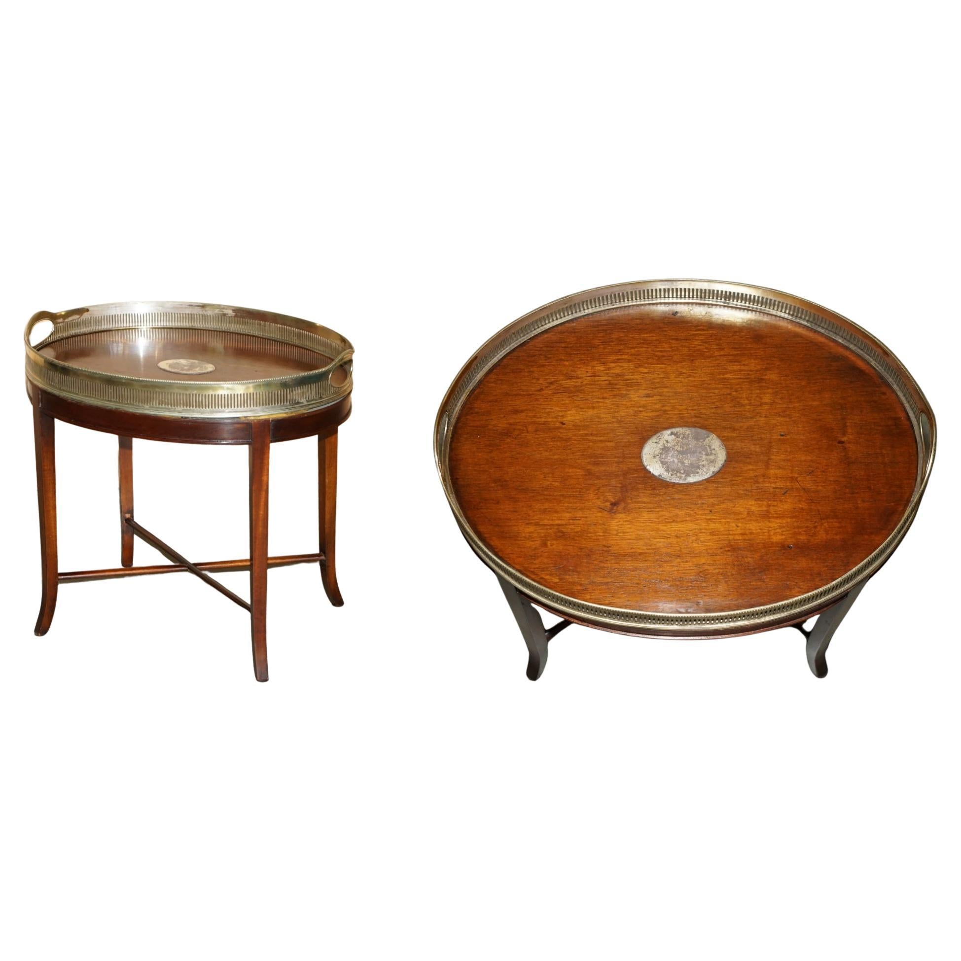 ANTIQUE HAND SAWN HARDWOOD GEORGIAN 1810 BRASS GALLERY RAiL COFFEE TABLE CIRCA For Sale