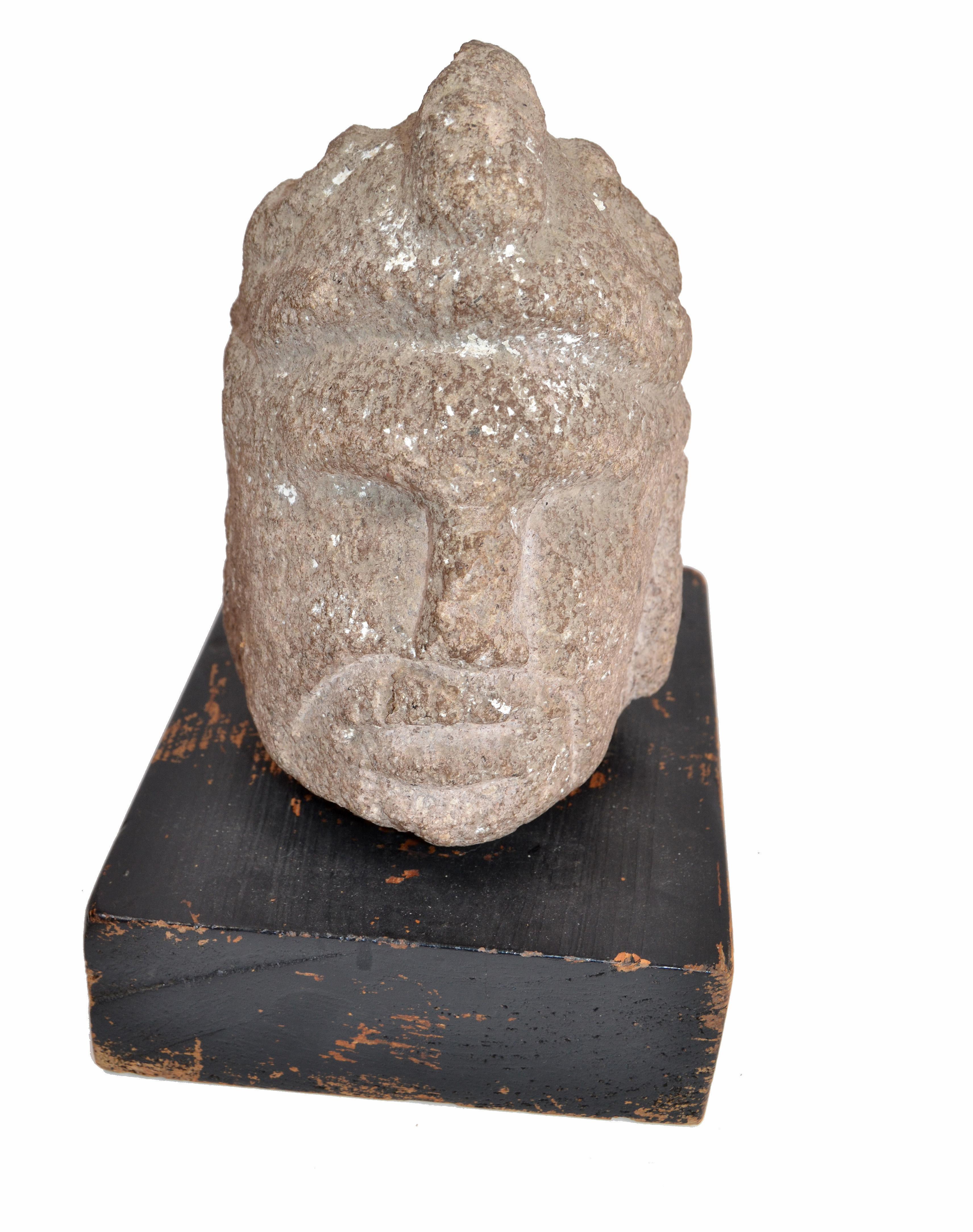 real rock head statue