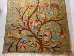 Antique Handstitched Indian Tree of Life Wall Hanging