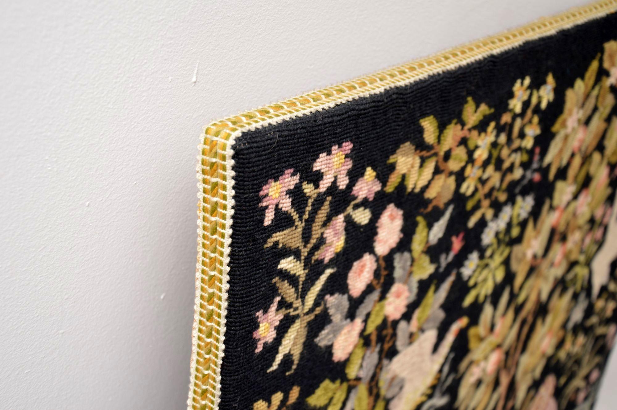 Antique Hand Stitched Tapestry 5