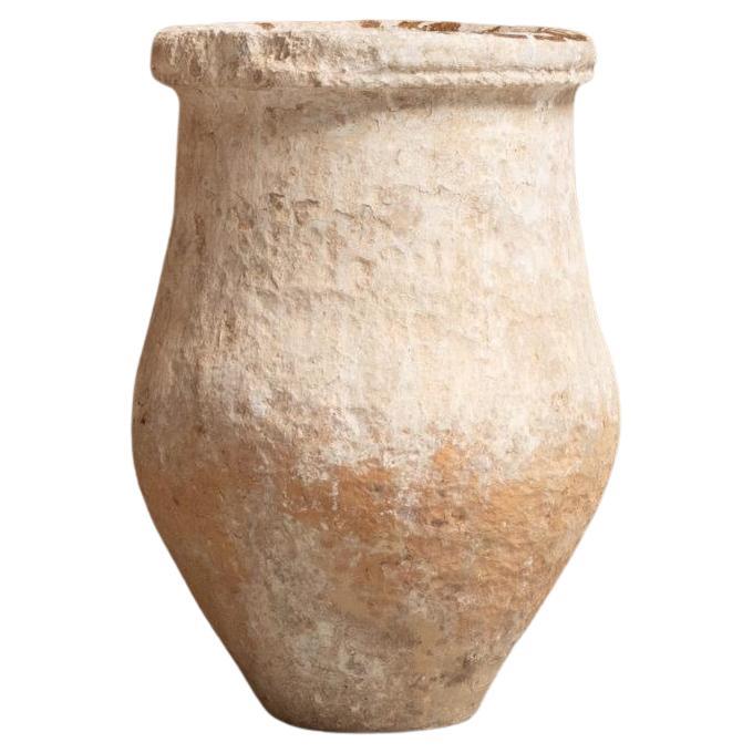 Antique hand-thrown clay Vase, Spain, 1800s im Angebot