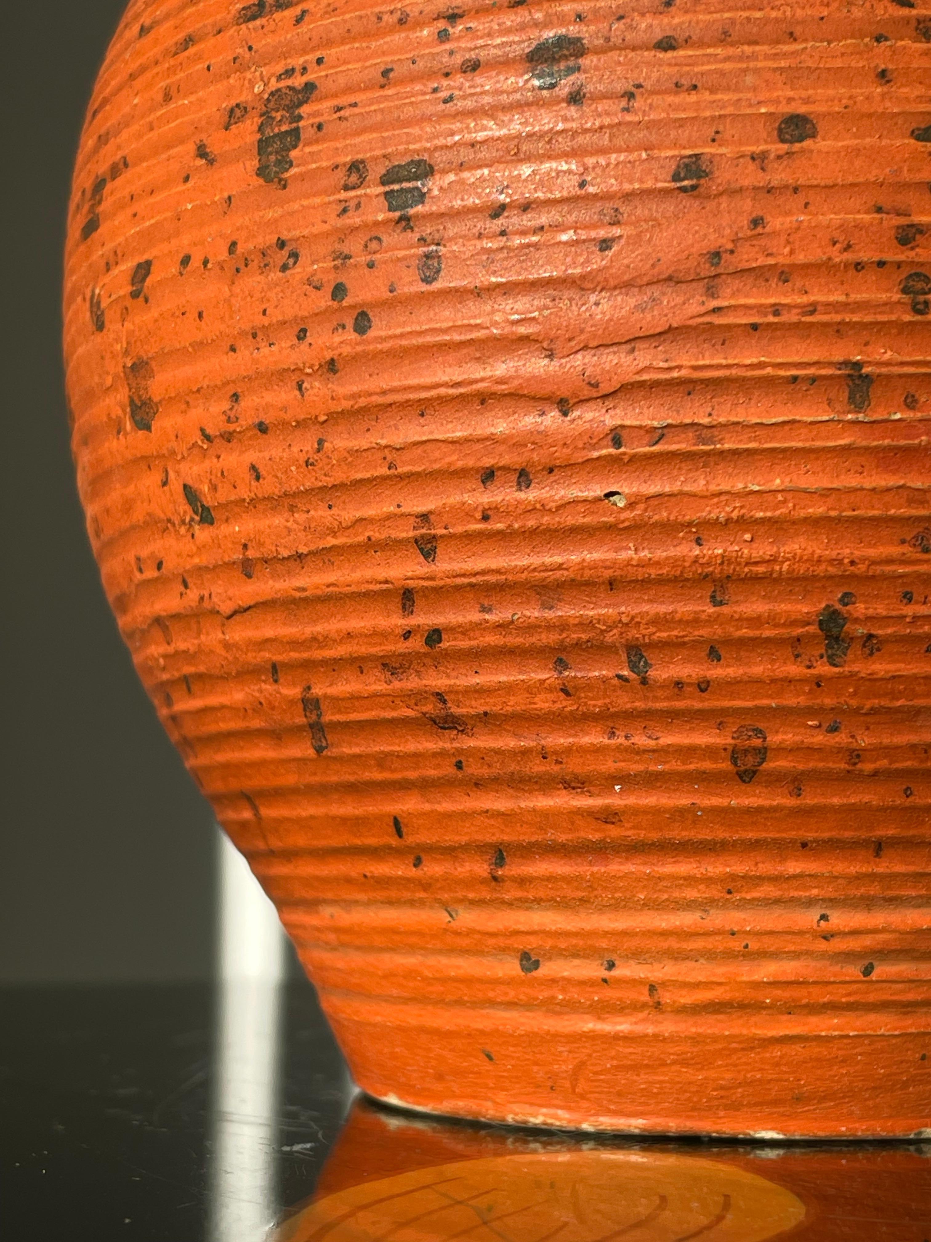 Antique Hand-Thrown Matte Glazed Vase, Denmark, 1920s For Sale 5