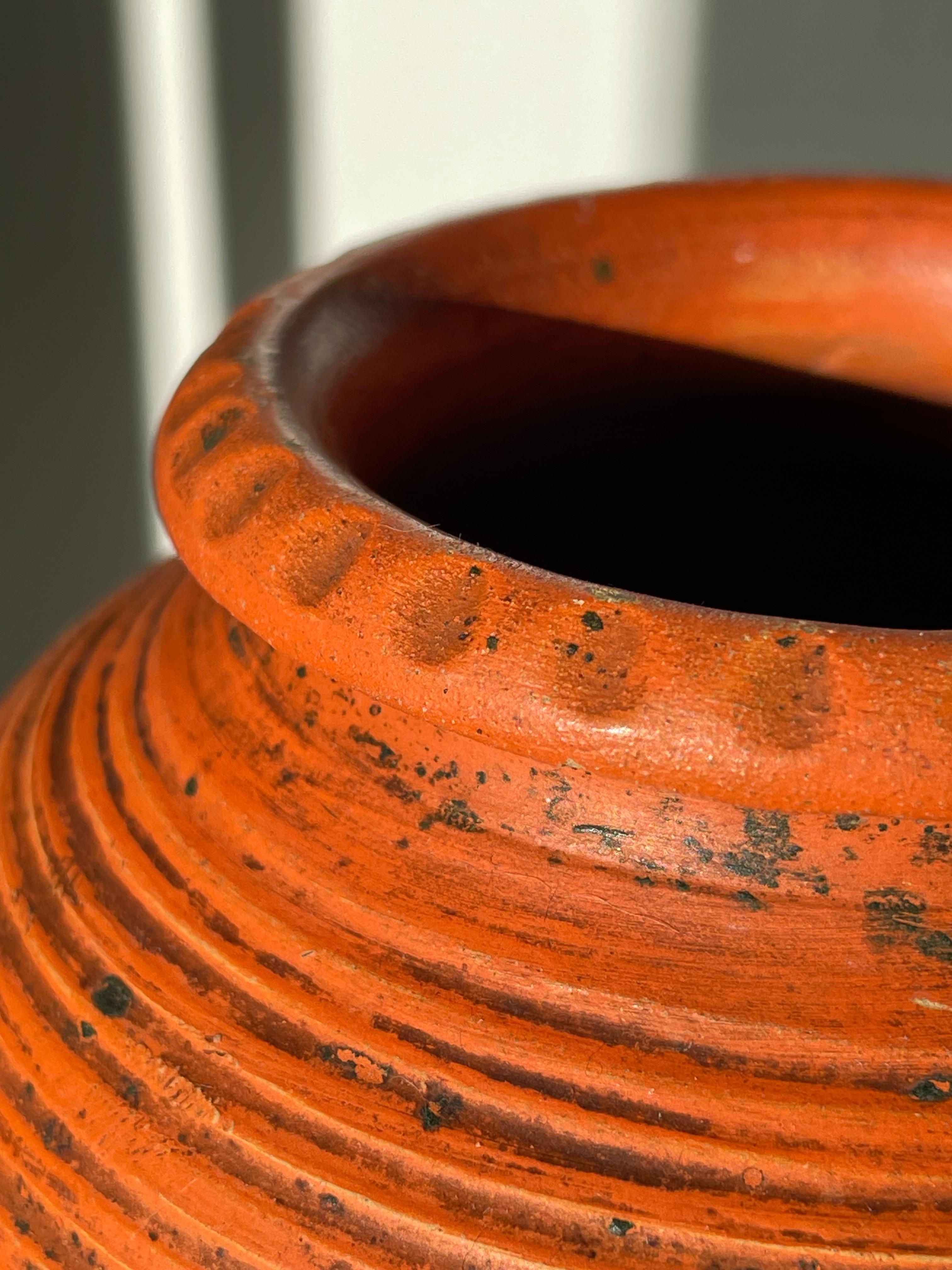 20th Century Antique Hand-Thrown Matte Glazed Vase, Denmark, 1920s For Sale