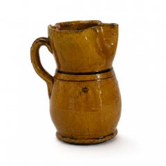 Antique Hand-Thrown Terracotta Jug from Puglia, Italy, 1880