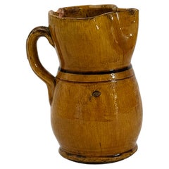 Antique Hand-Thrown Terracotta Jug from Puglia, Italy, 1880