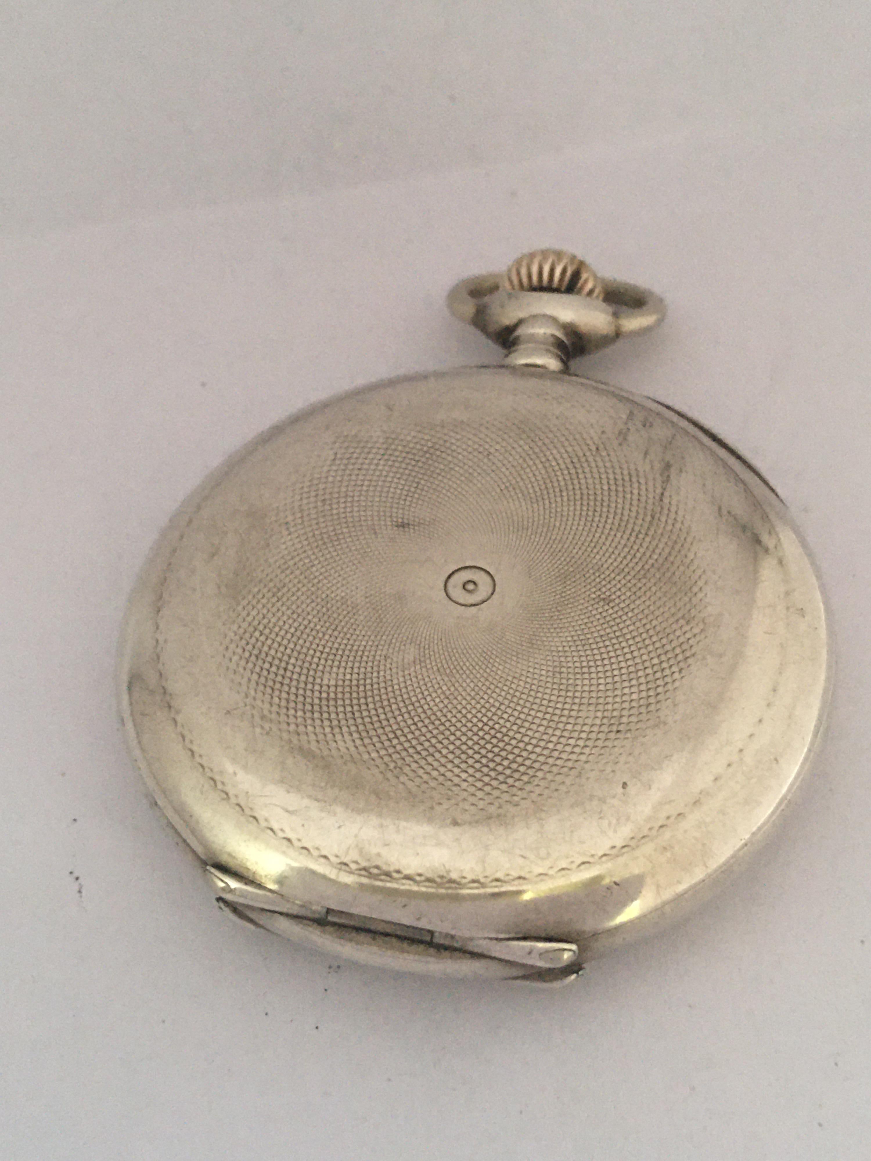 Antike Handaufzugs-Taschenuhr Full Hunter aus Silber im Zustand „Relativ gut“ im Angebot in Carlisle, GB