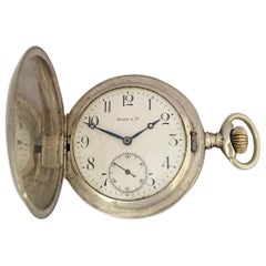Antike Handaufzugs-Taschenuhr Full Hunter aus Silber