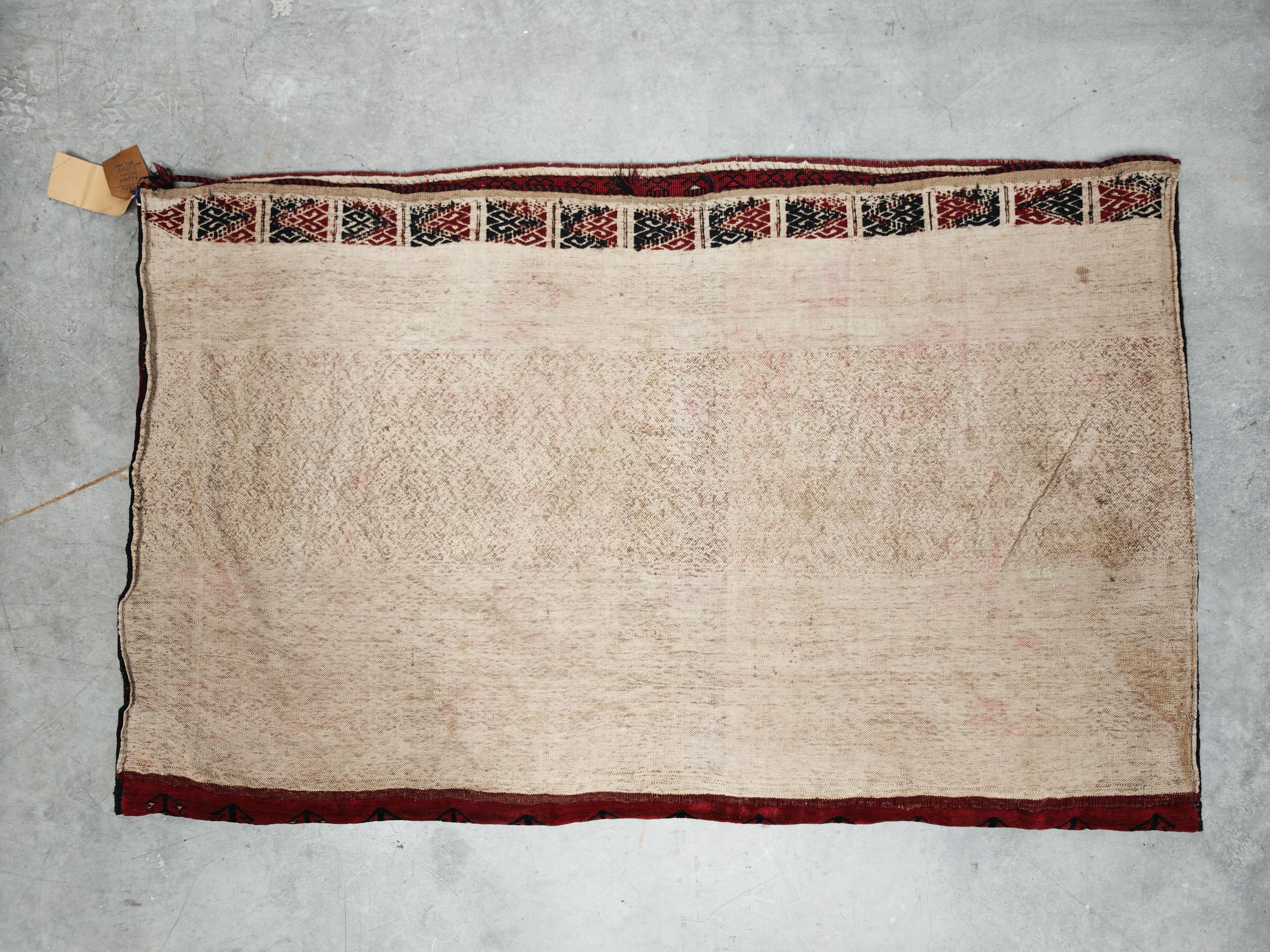 Antico Beshir Chuval afgano tessuto a mano, Ersari Tribe, XIX secolo in vendita 7