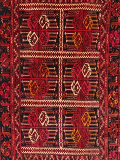 Antique hand-woven Afghan Beshir Chuval, Ersari Tribes, 19th Century