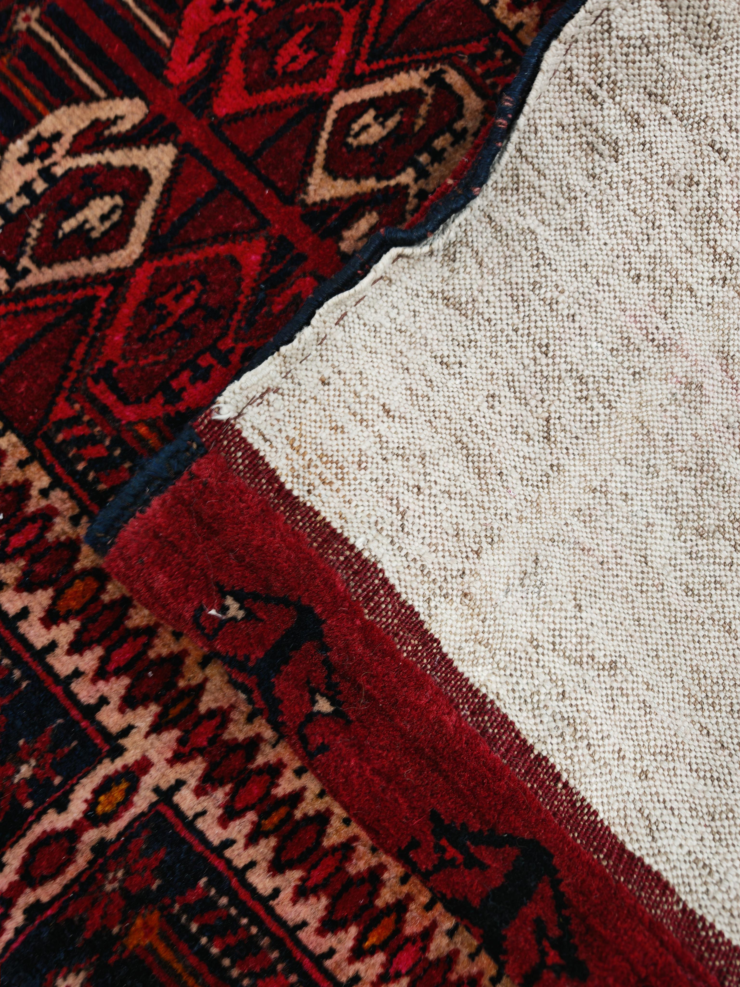 Antico Beshir Chuval afgano tessuto a mano, Ersari Tribe, XIX secolo in vendita 2