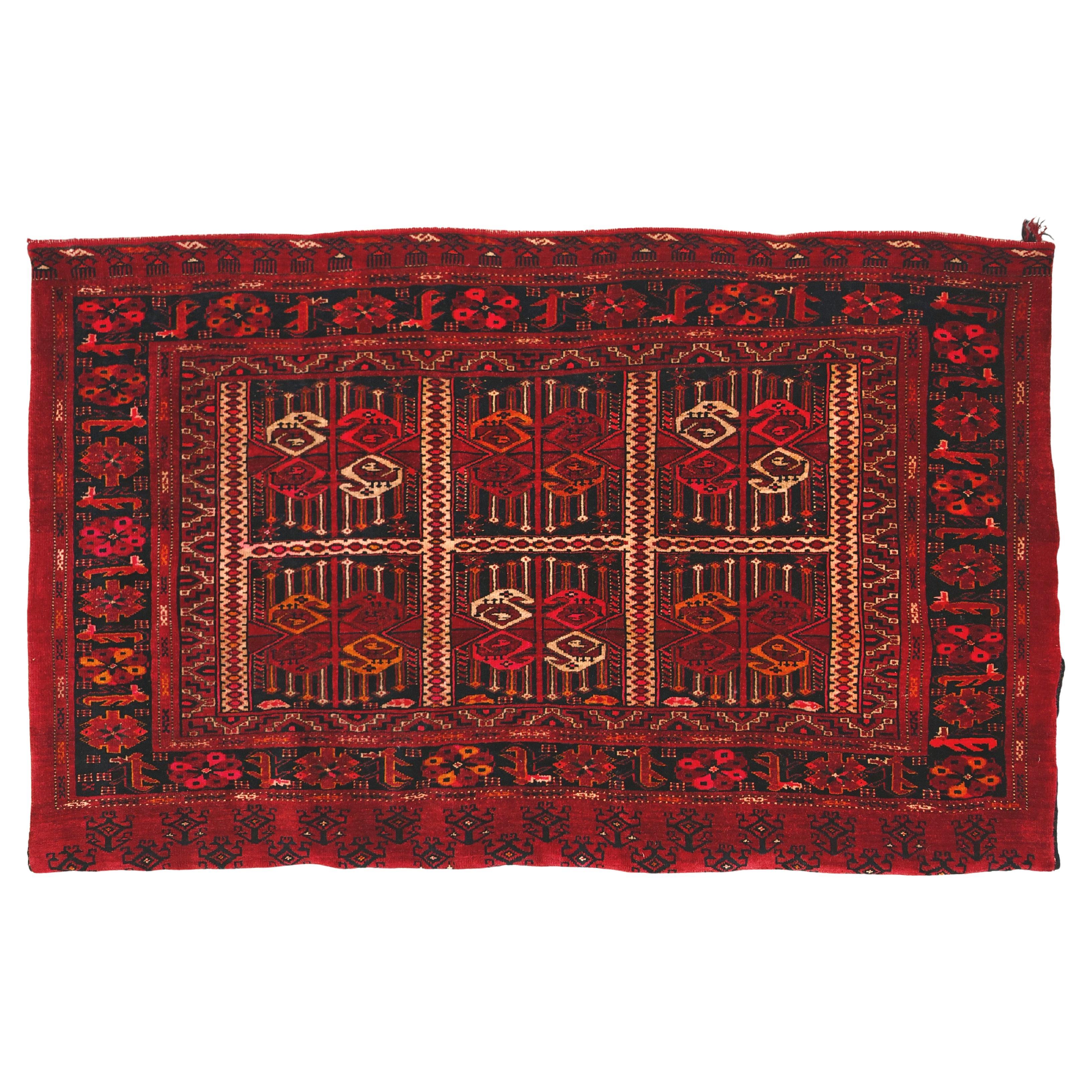 Antico Beshir Chuval afgano tessuto a mano, Ersari Tribe, XIX secolo in vendita