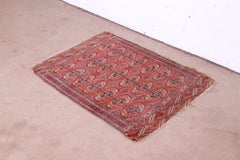 Antique Hand-Woven Persian Bokhara Rug