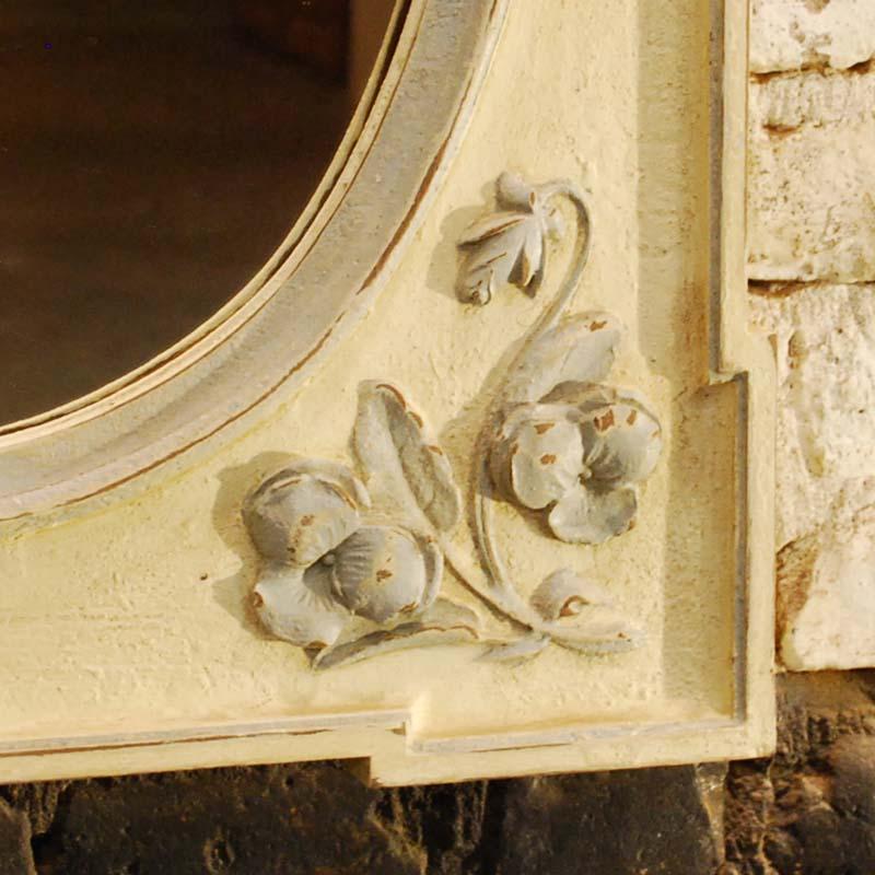 19th Century Antique Hand Carved Oak Jugendstil or Art Nouveau Mirror from France