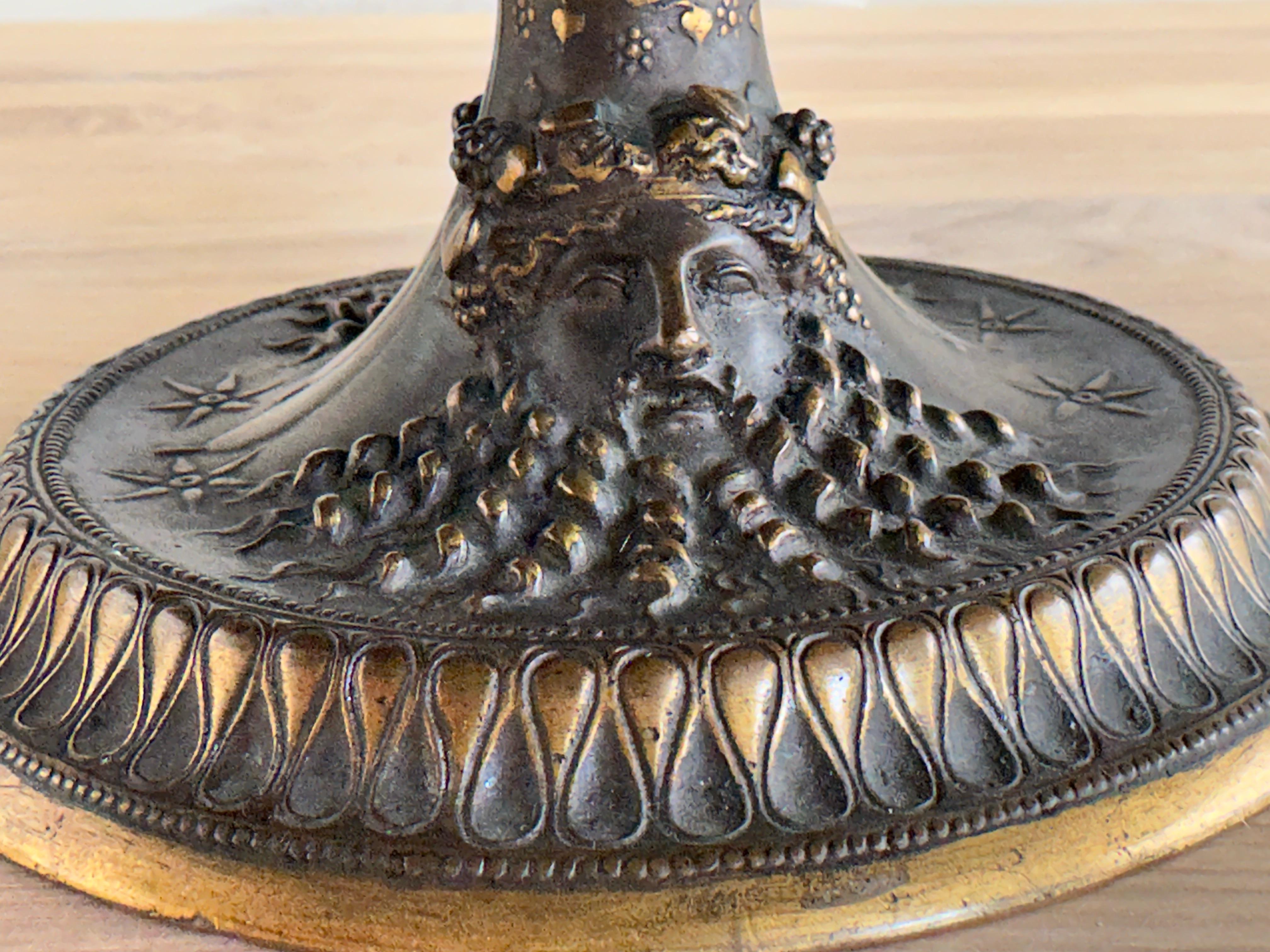Bol de centre de table en bronze ancien fabriqué à la main par F. Levillain & Barbedienne en vente 5