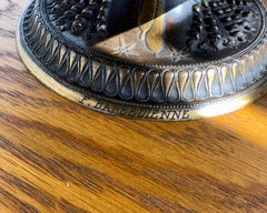 Bol de centre de table en bronze ancien fabriqué à la main par F. Levillain & Barbedienne