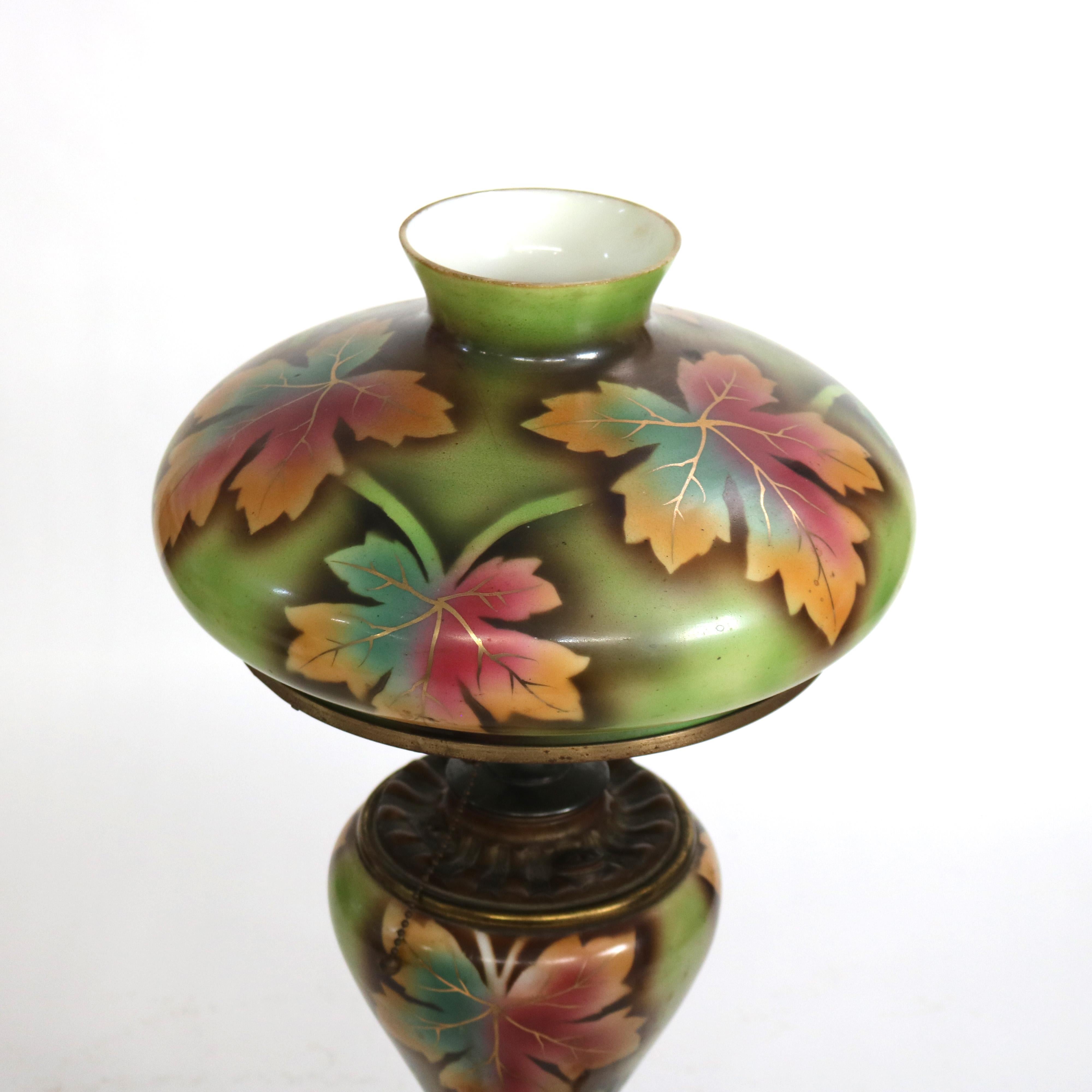 Antique Handel School Arts & Crafts Hand Painted Table Lamp C1920 3