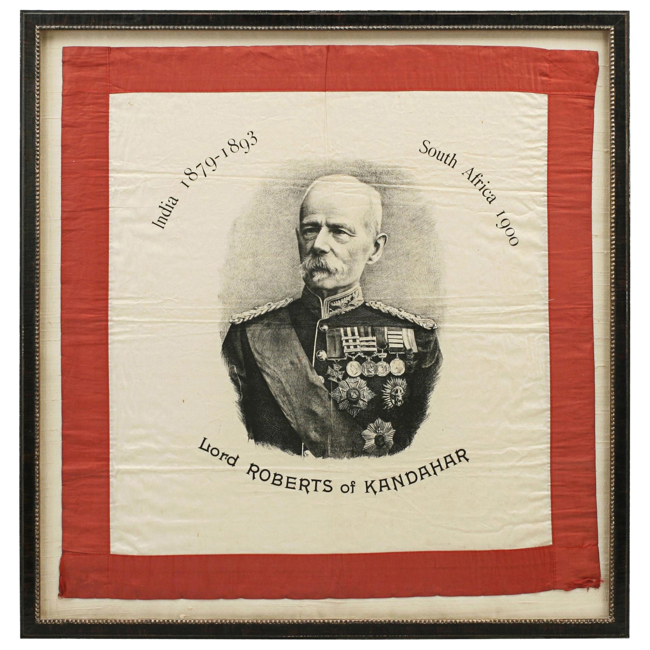 Antique Handkerchief of Lord Roberts of Kandahar For Sale