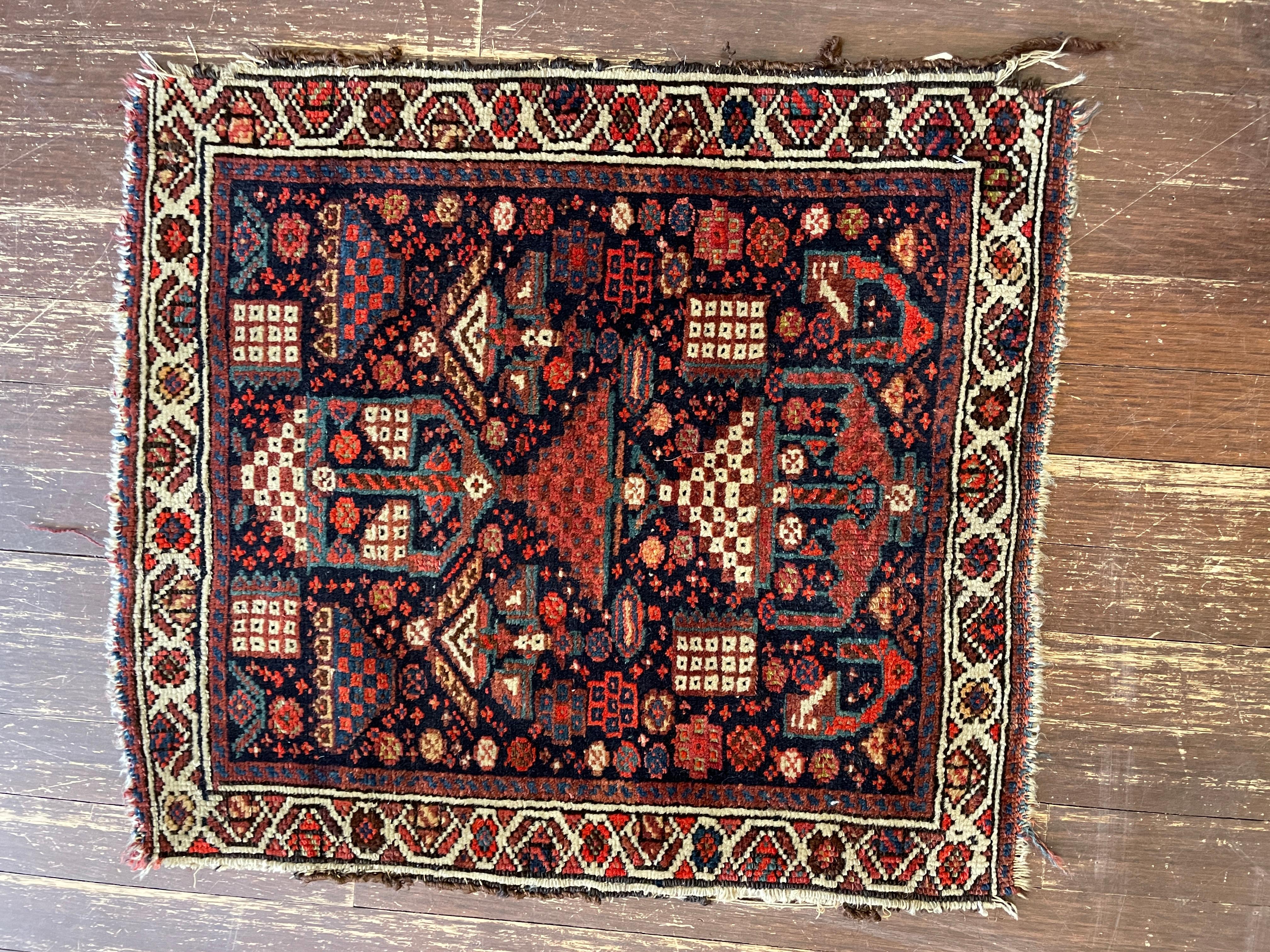 It has very fine  wool quality. Very unusual.
Antique Azerbaijan rugs and bags, renowned for their vibrant colors, intricate patterns, and high-quality craftsmanship, reflect the rich cultural heritage of the Azerbaijani people. These textiles,