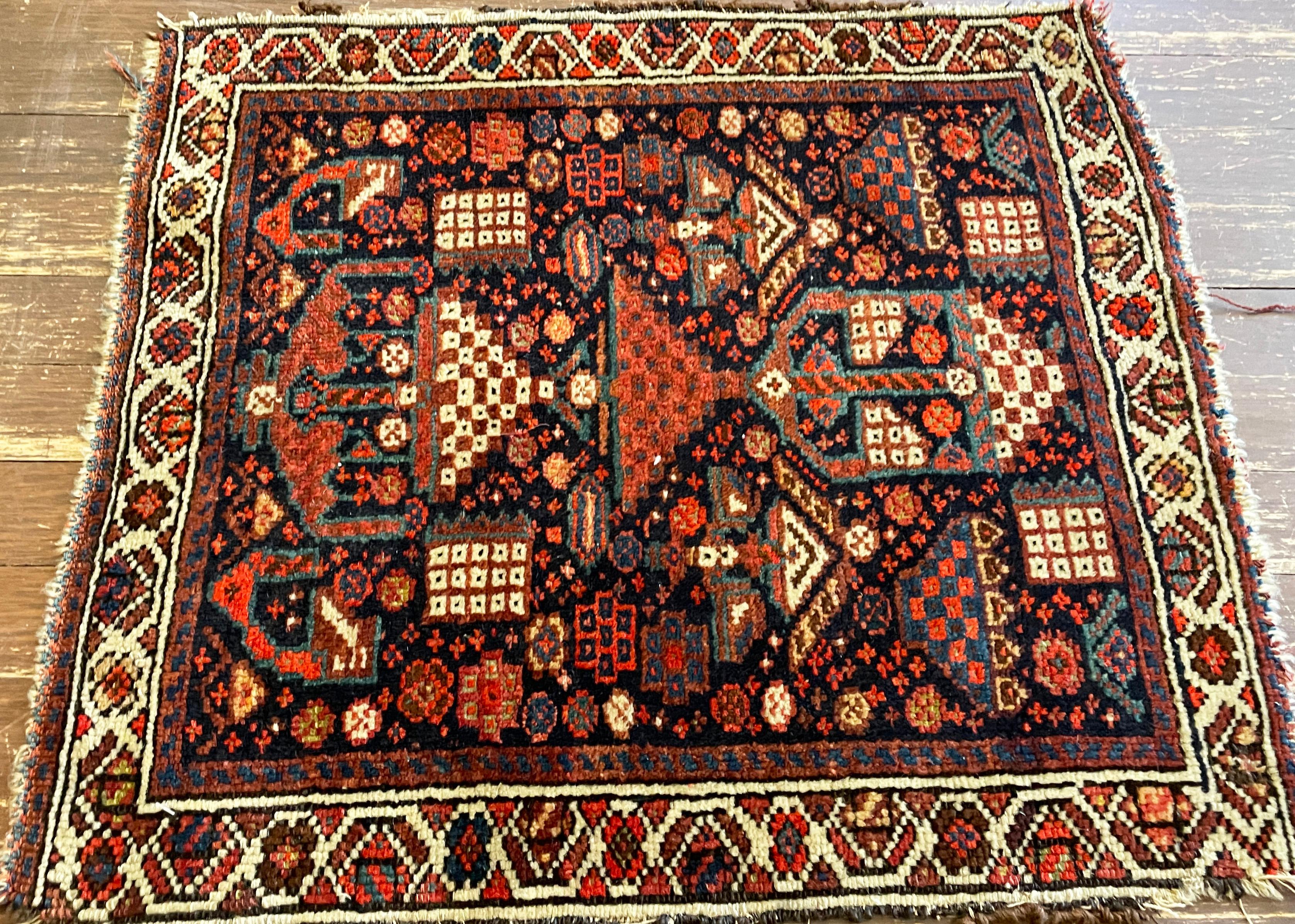 Persian Antique Handmade Azerbaijan Rug/ Bag For Sale