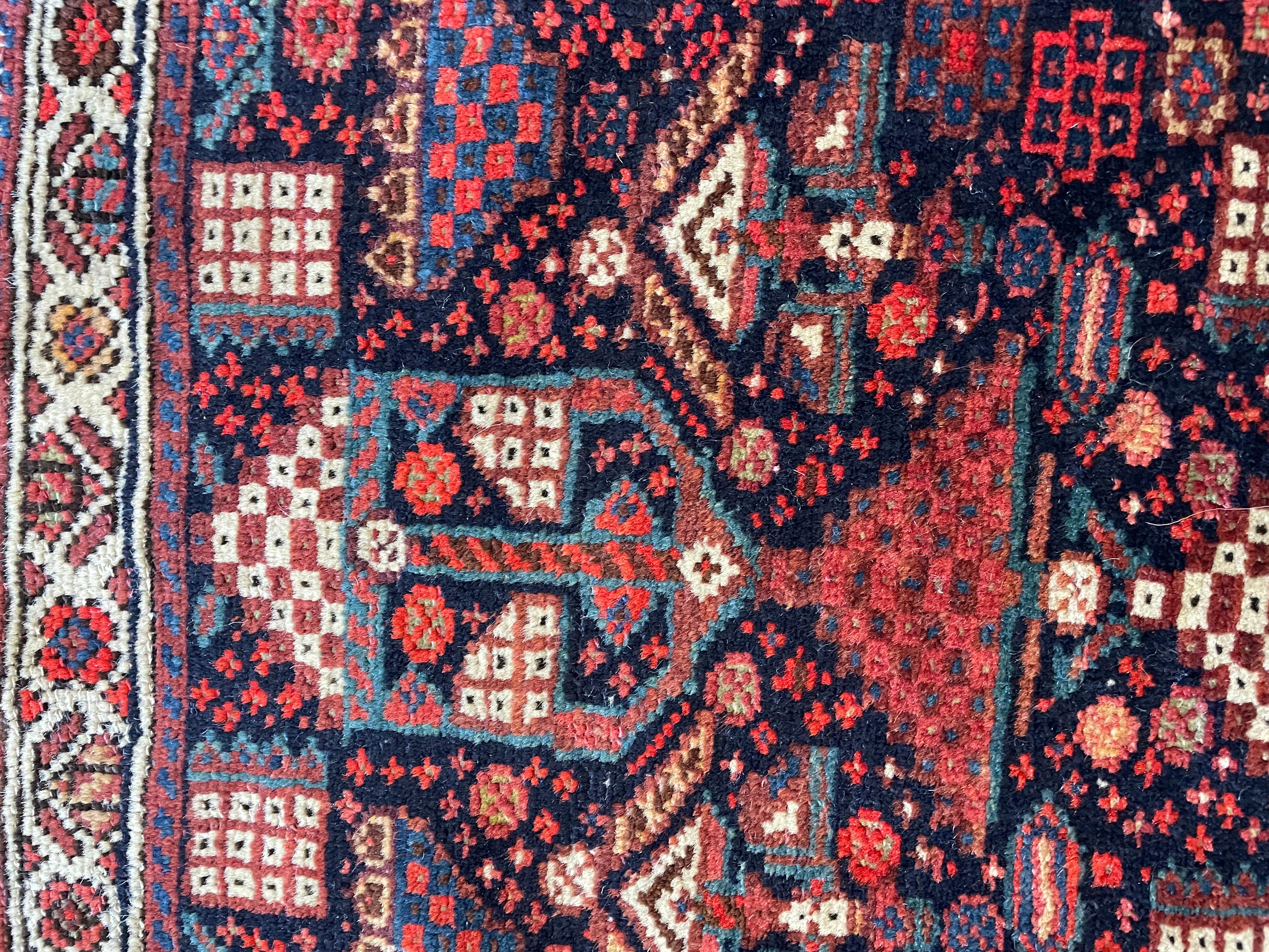 19th Century Antique Handmade Azerbaijan Rug/ Bag For Sale
