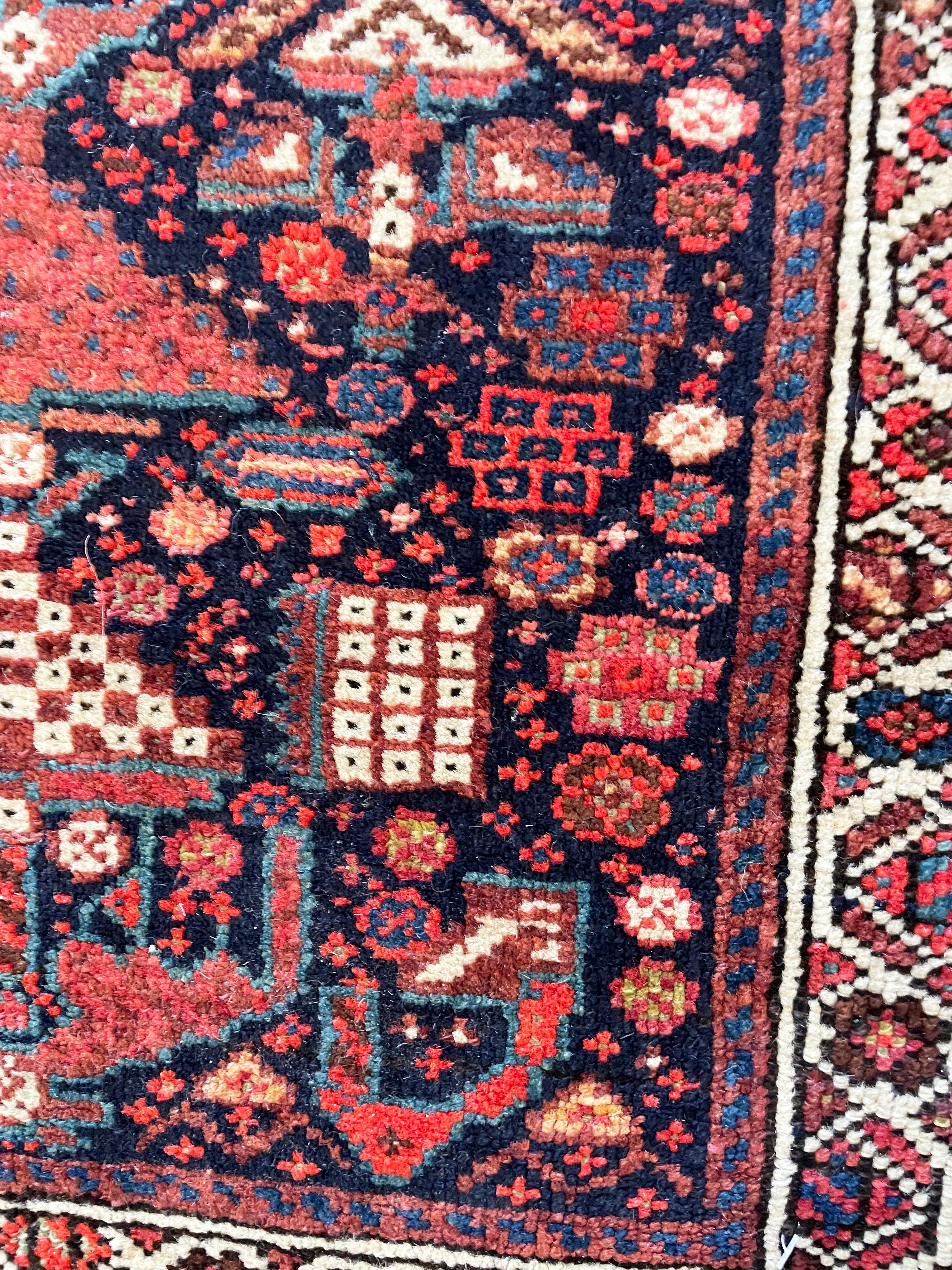 Wool Antique Handmade Azerbaijan Rug/ Bag For Sale