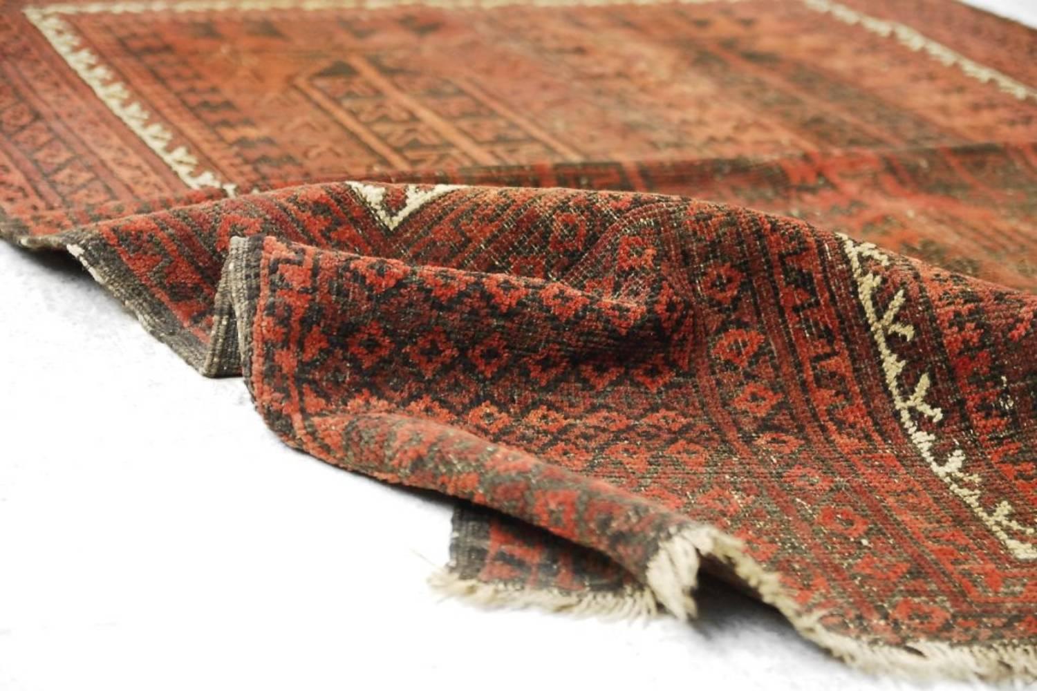Laine Tapis ancien Baluch fait à la main, années 1920 en vente