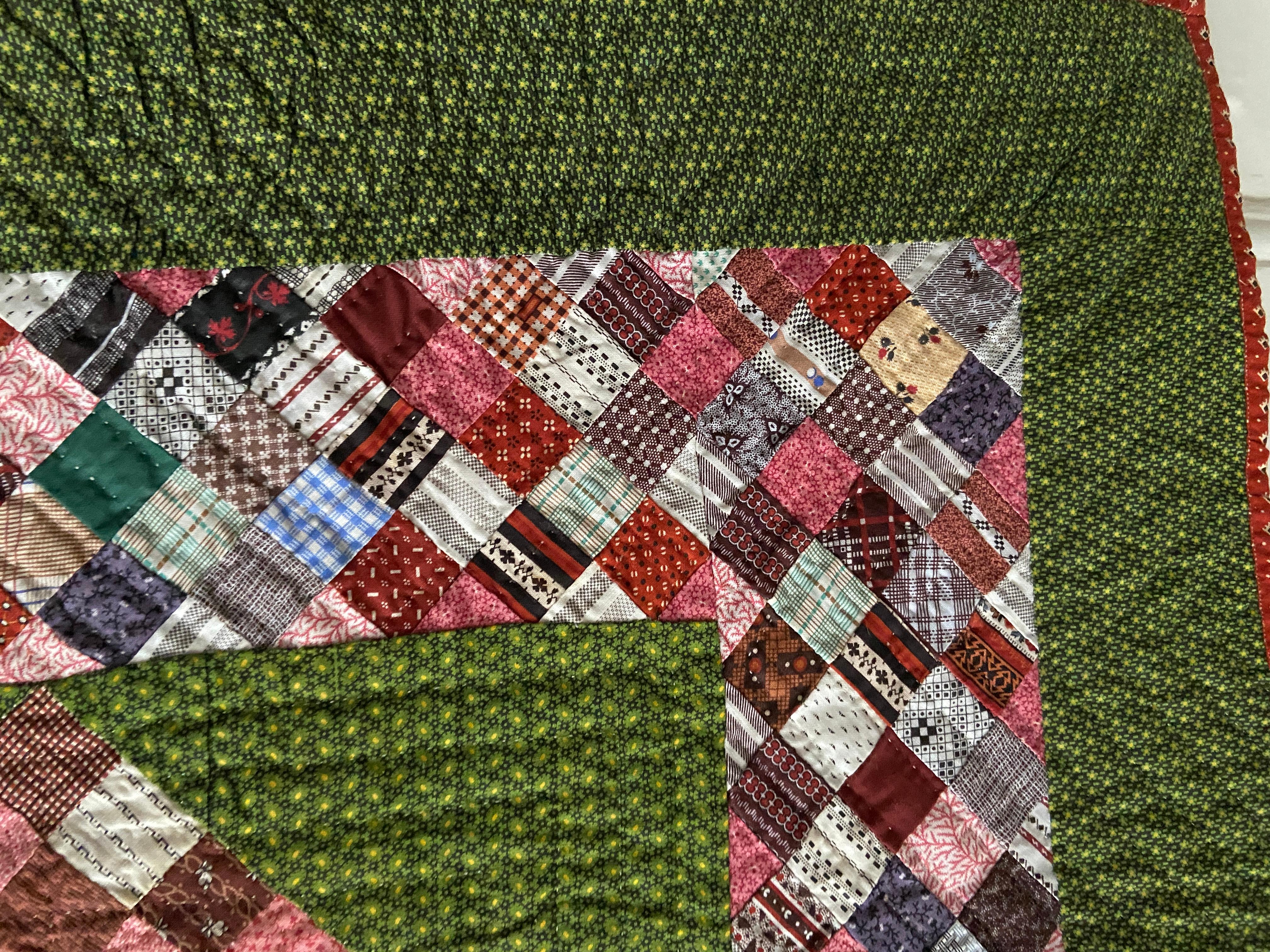 Antique Handmade Cotton Patchwork 