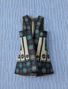 Antique Handmade Folklore Vest with Unique Details, Greece, 19th Century