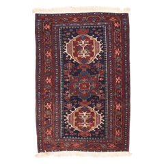 Antique Handmade Karajeh Heriz Persian Rug