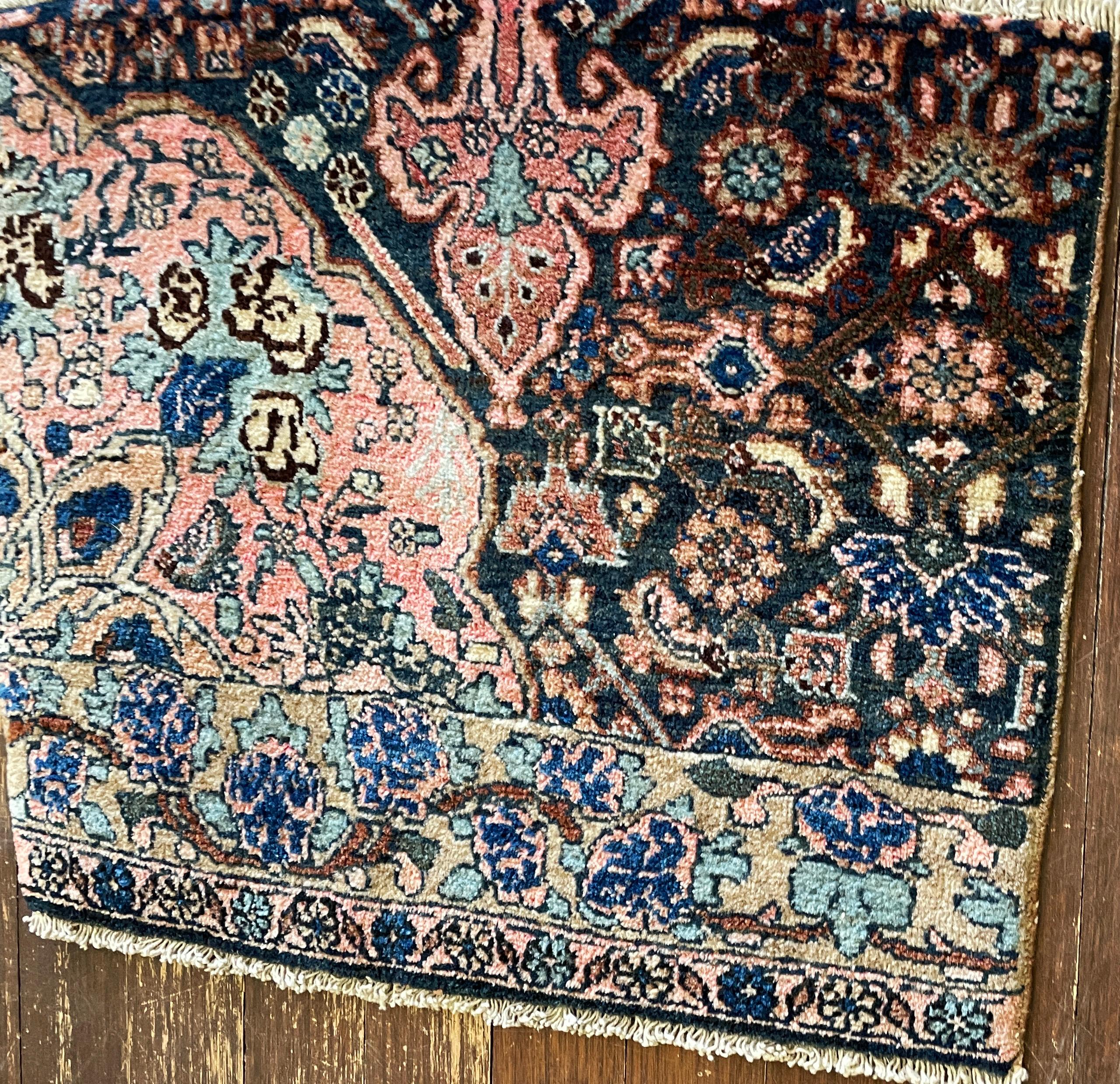 Persian Antique Handmade Kurdish Rug/A Sampler,  Ornak For Sale