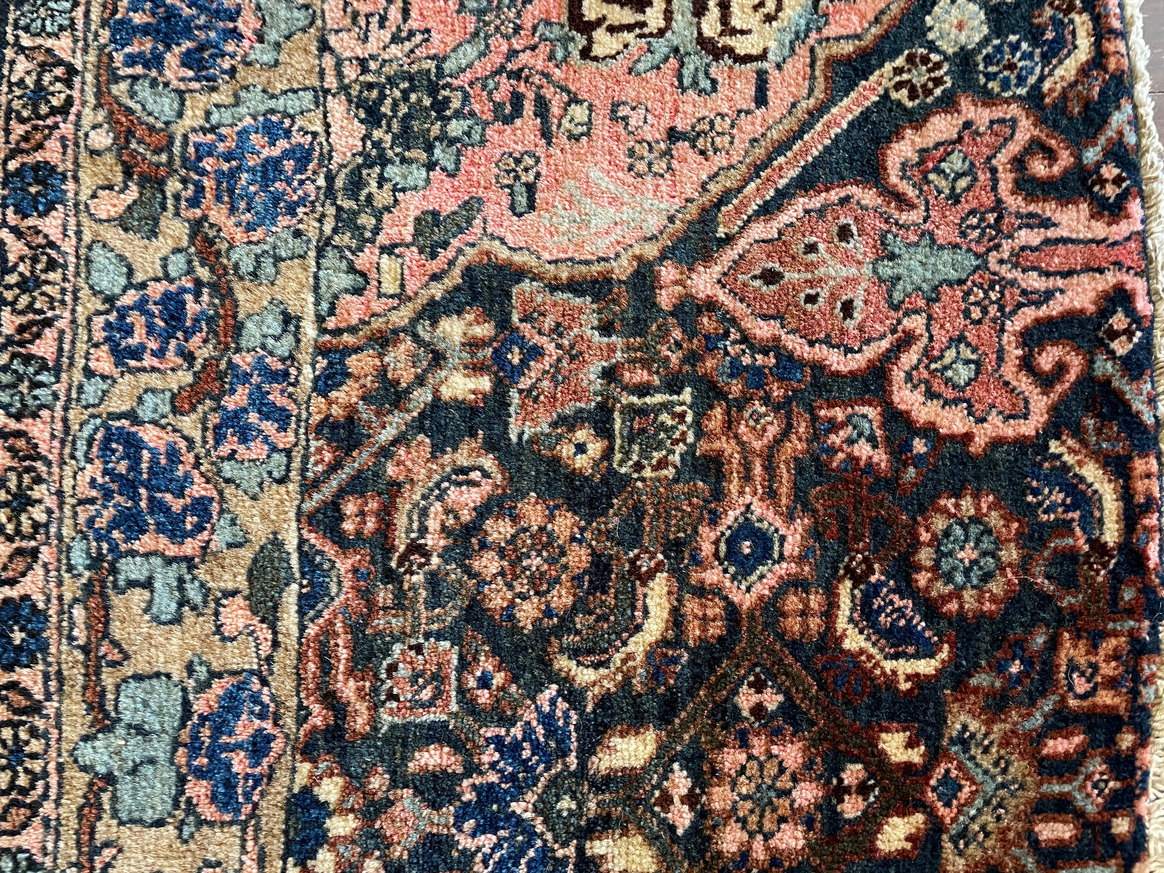 Antique Handmade Kurdish Rug/A Sampler,  Ornak In Excellent Condition For Sale In Evanston, IL