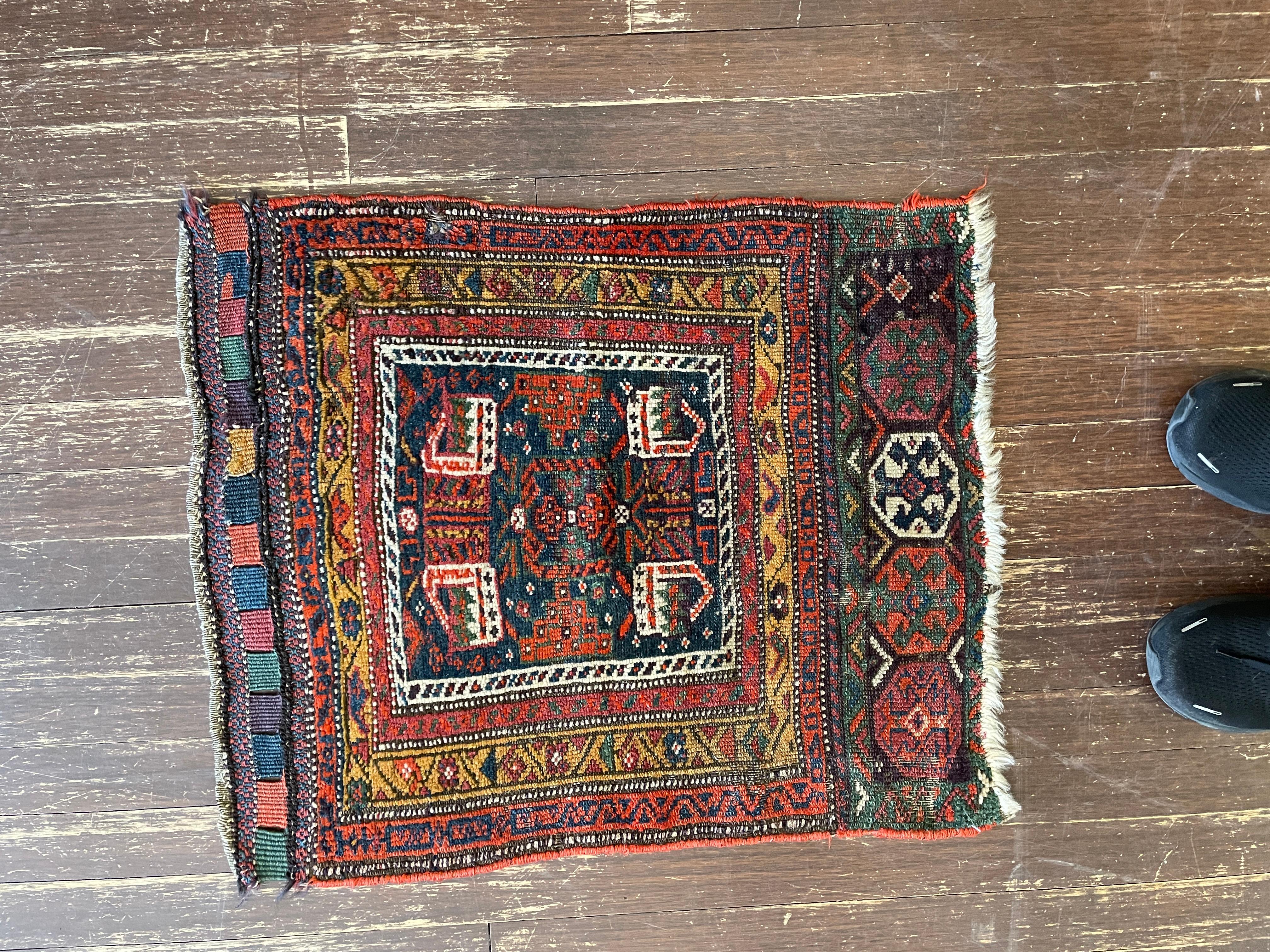 
Antique Kurdish rugs and bags are renowned for their distinctive patterns, vibrant colors, and high-quality craftsmanship. These textiles reflect the rich cultural heritage and artistic traditions of the Kurdish people, who inhabit regions spanning