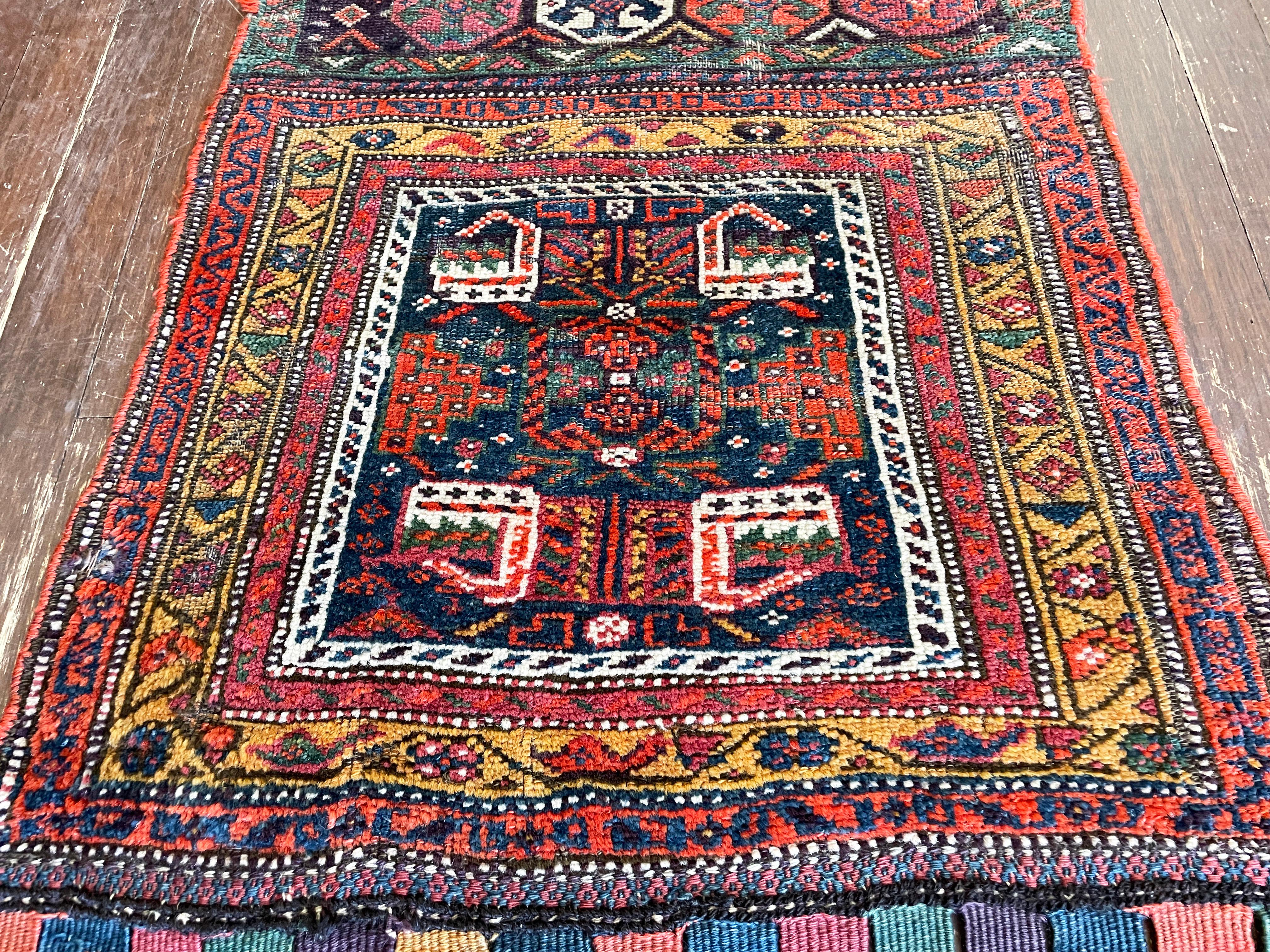 Persian Antique Handmade Kurdish Rug/Bag For Sale