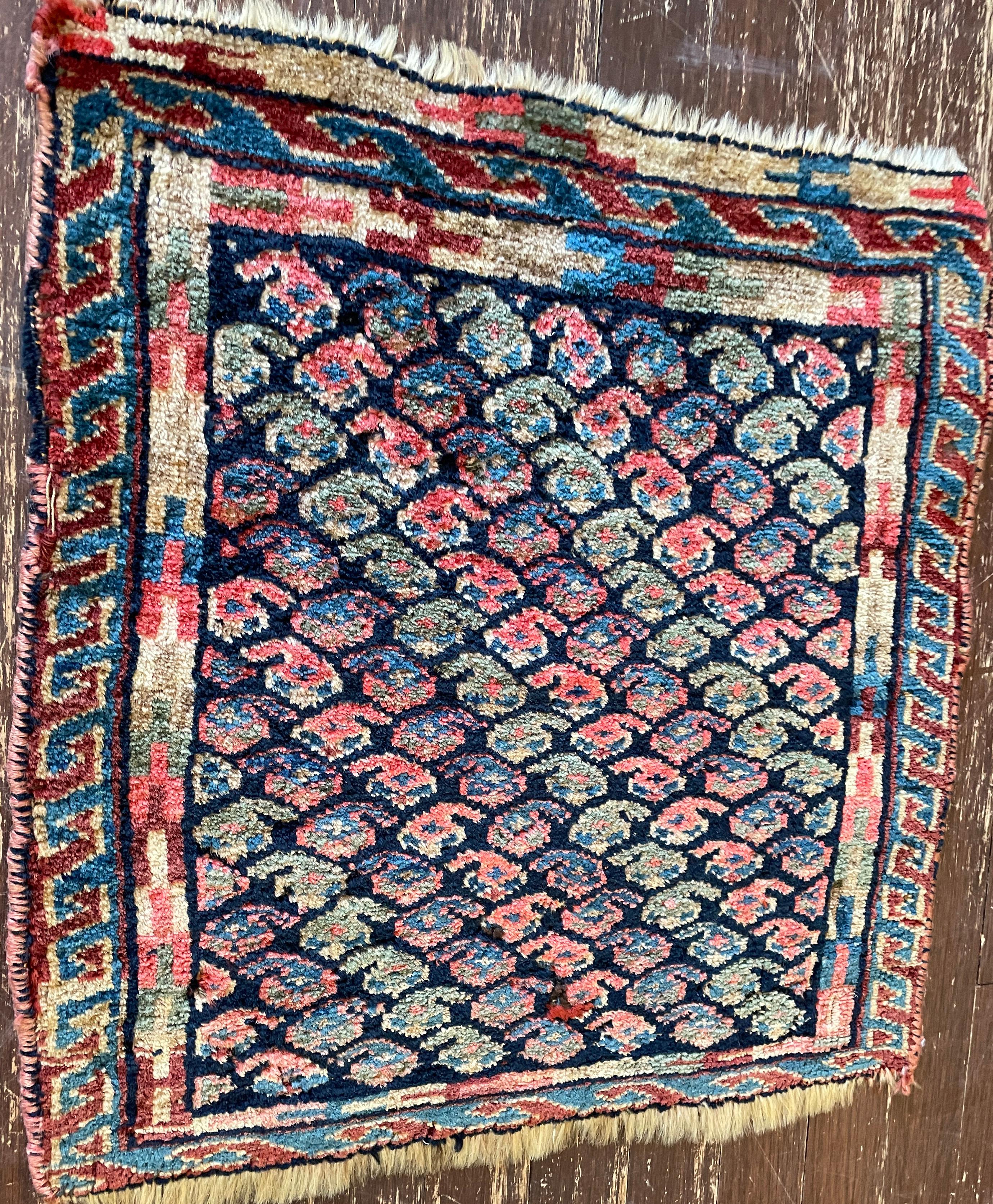Persian Antique Handmade Kurdish Rug/Bag For Sale