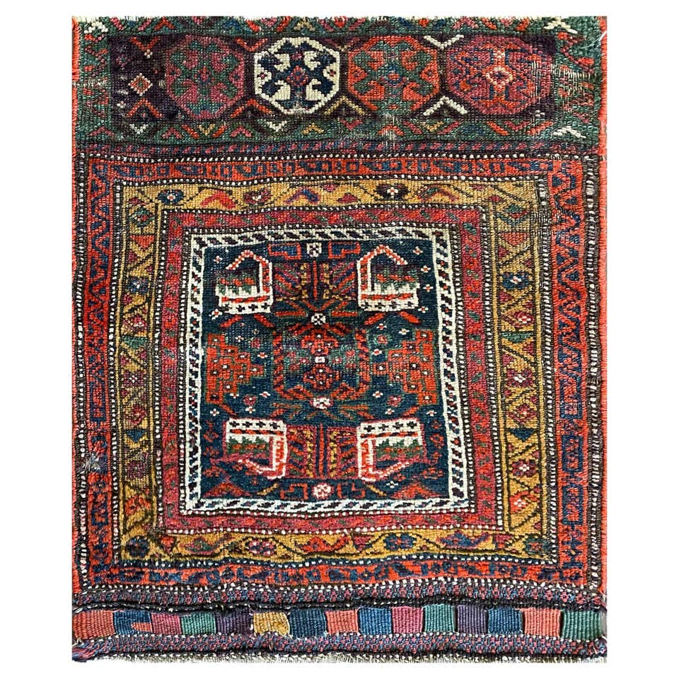 Antique Handmade Kurdish Rug/A Sampler, Ornak For Sale at 1stDibs