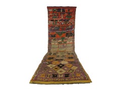 Antique Handmade Moroccan Carpet, The Warrior