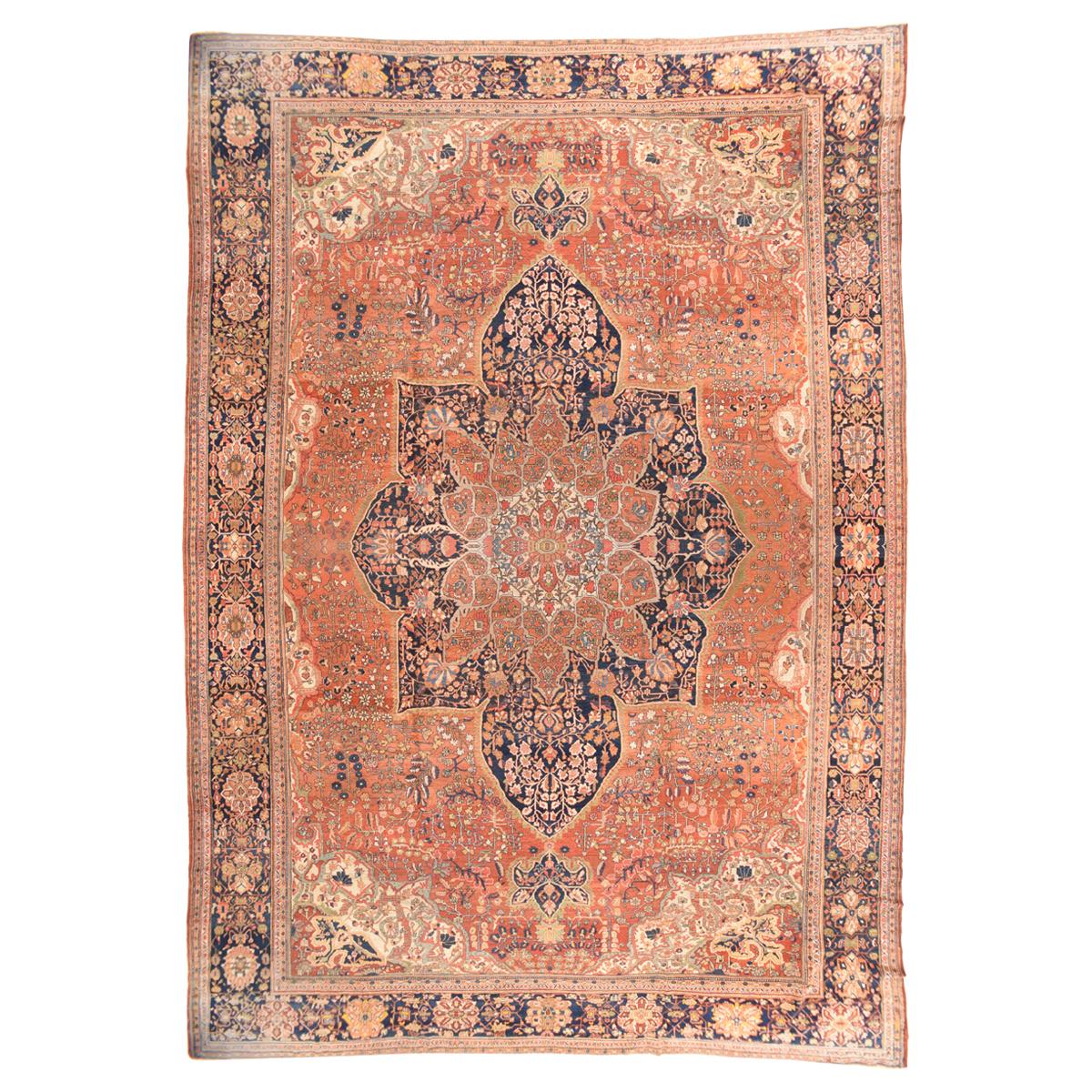 Antique Persian Sarouk Area Rug For Sale at 1stDibs sarouk rugs for sale