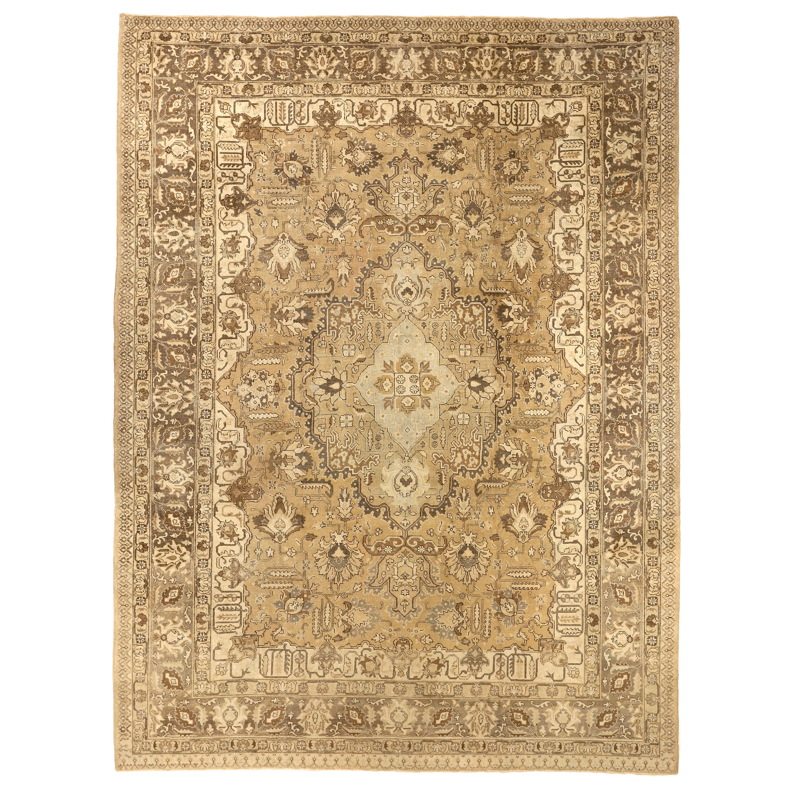 Tapis persan ancien fait à la main Tabriz Design