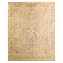 Antiker handgefertigter persischer Teppich im Täbris-Design 